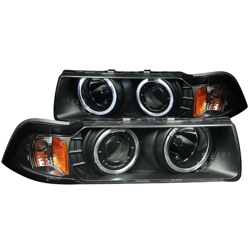 ANZO USA 1992-1998 BMW 3 Series E36 Projector Headlights w/ Halo Black (CCFL) G2 (121011)