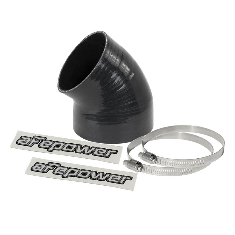 aFe Cold Air Intake System (4-1/8 IN ID to 3-1/2 IN ID x 49 Deg.) Elbow Reducing Coupler(59-00085)