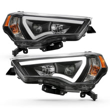 Load image into Gallery viewer, ANZO USA Projector Headlight Set w/Plank Style Switchback Black w/Amber Pair (111416)