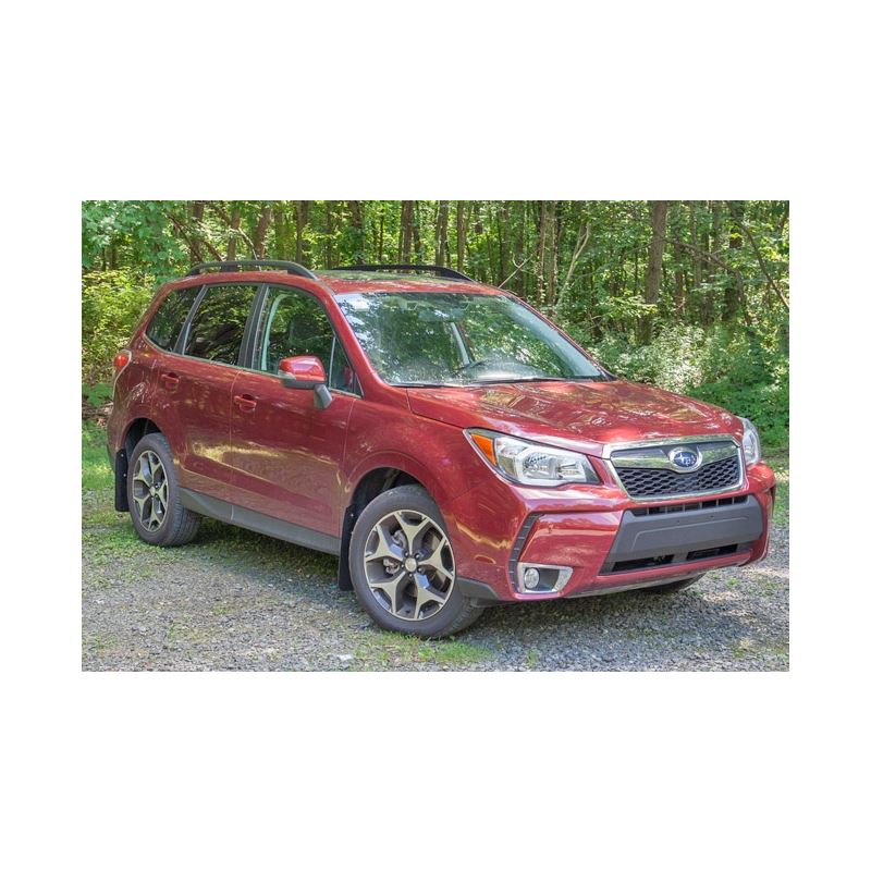 Rally Armor Black Mud Flap/Red Logo for 2014-2018 Subaru Forester (MF28-UR-BLK/RD)