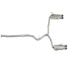 Load image into Gallery viewer, Takeda 3 IN to 2-1/4 IN 304 Stainless Steel Cat-Back Exhaust w/ Blue Flame Tip (49-36801-L)