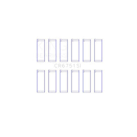 King Engine Bearings Connecting Rod Bearing Set for 2001-2008 Ford Escape (CR6751SI0.25)