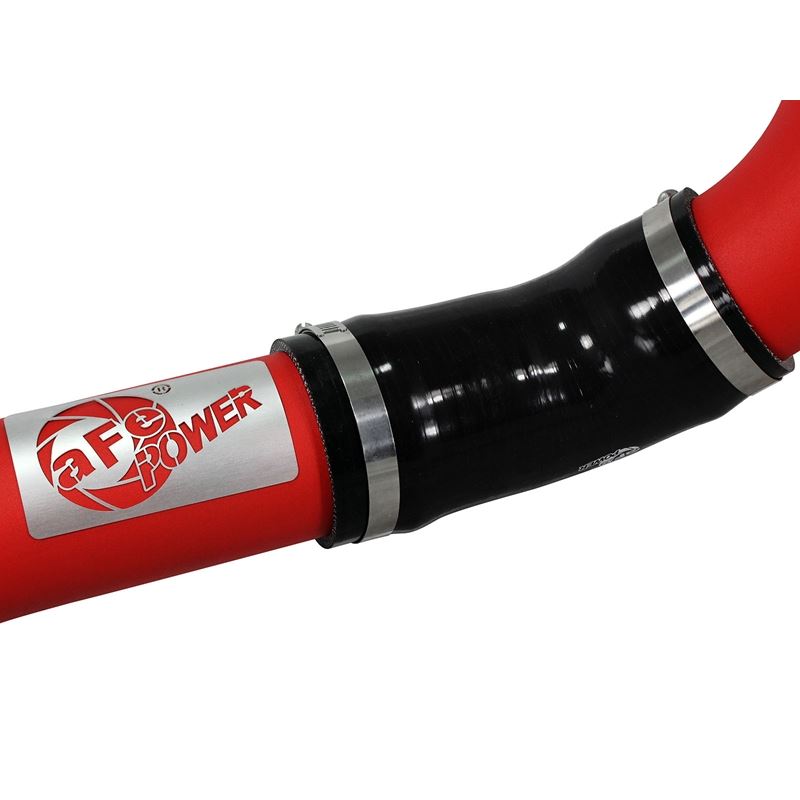 aFe BladeRunner 3 IN Aluminum Cold Charge Pipe Red (46-20179-R)