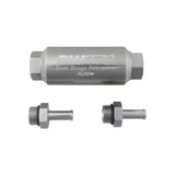 Deatschwerks 3/8 in, 10 micron, 70mm compact in-line fuel filter kit (8-03-70C-010K-38)