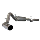 aFe Large Bore-HD 4 IN 409 Stainless Steel Cat-Back Exhaust System w/ Polished Tip (49-44001)