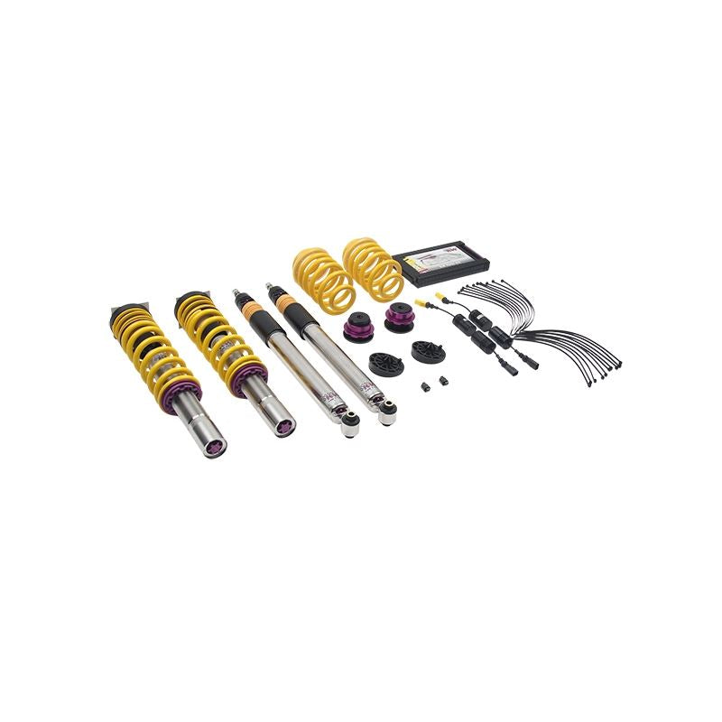 KW Suspension Coilover Kit V3 Bundle for Audi A4 (B9) Sedan 2WD w/ electronic dampers (352100AW)