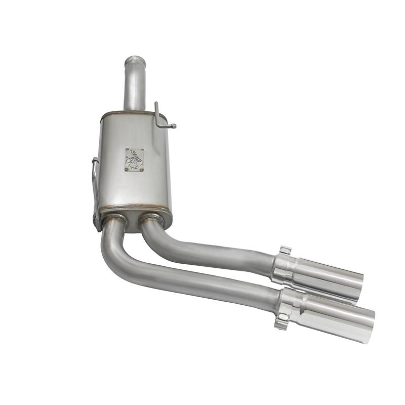 aFe Rebel Series 3 IN to 2-1/2 IN 409 Stainless Steel Cat-Back Exhaust w/ Polish Tip (49-44070-P)