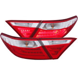 ANZO USA 2015-2016 Toyota Camry LED Taillights Red/Clear (321335)