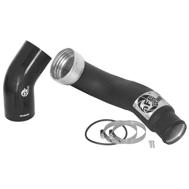 aFe BladeRunner 3 IN Aluminum Cold Charge Pipe Black (46-20249-B)