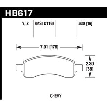 Load image into Gallery viewer, Hawk Performance Performance Ceramic Brake Pads (HB617Z.630)