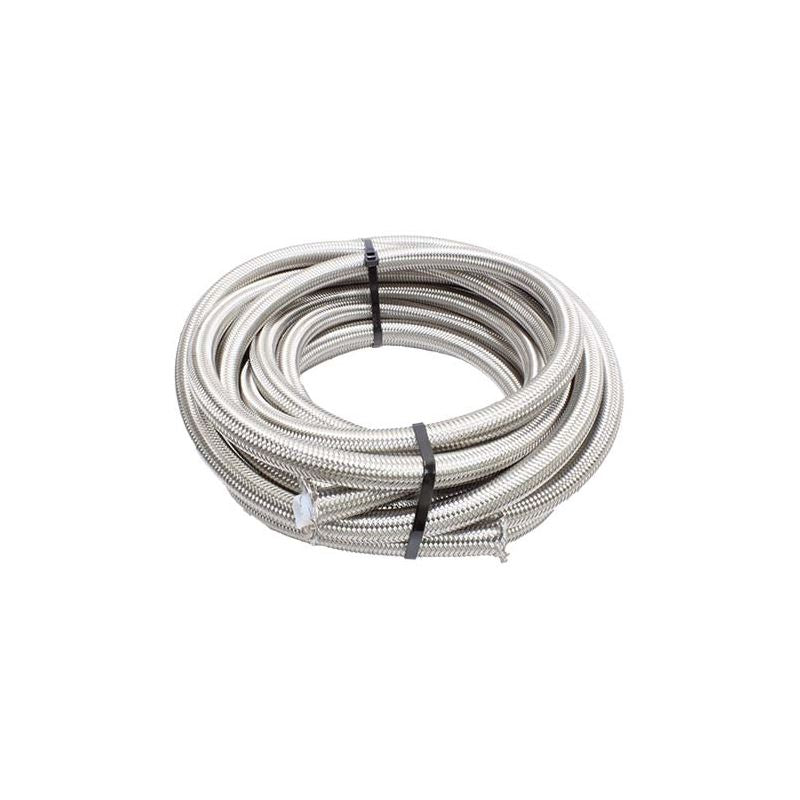 Snow Performance 8AN Braided Stainless PTFE Hose - 15ft (SNF-60815)