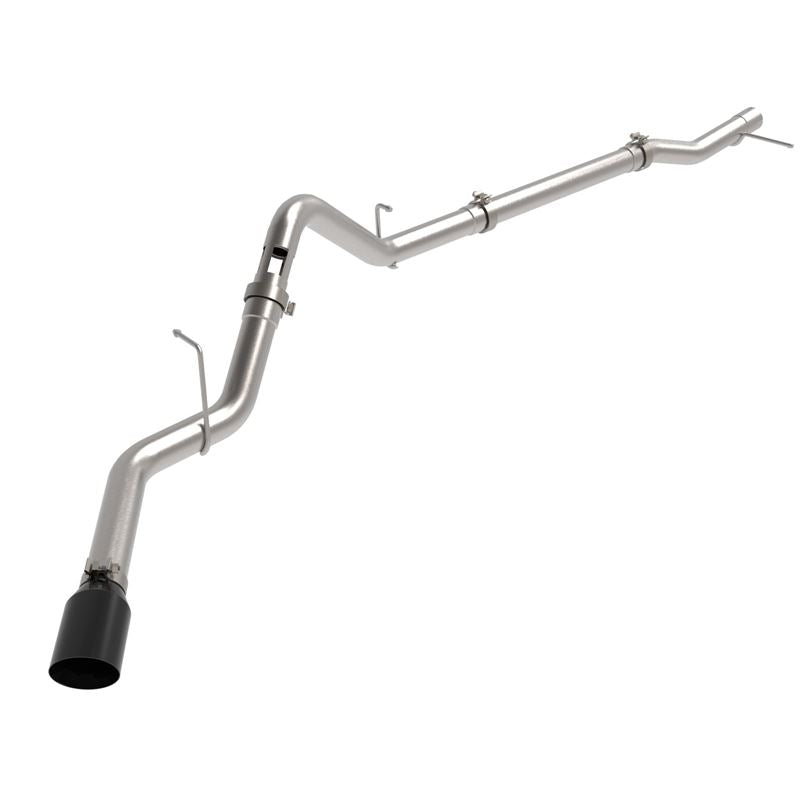 aFe Large Bore-HD 3 IN 409 SS Back Exhaust System w/Black Tip for 23-23 GM Trucks L6-3.0L (td) LZ0 (49-44144-B)