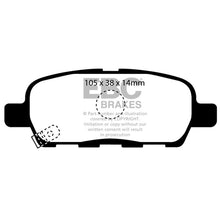 Load image into Gallery viewer, EBC Yellowstuff Street And Track Brake Pads (DP41955R)