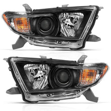 Load image into Gallery viewer, ANZO USA Projector Headlight Set, Black w/Amber, Pair, (111435)