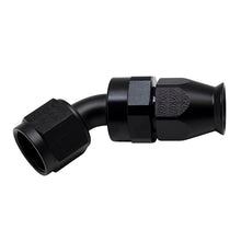 Load image into Gallery viewer, DeatschWerks 8AN Female Swivel 45-Degree Hose End PTFE (Incl 1 Olive Insert) - Anodized Matte Black(6-02-0855-B)