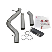 Load image into Gallery viewer, aFe Large Bore-HD 5 IN 409 Stainless Steel DPF-Back Exhaust System w/Black Tip (49-44081-B)