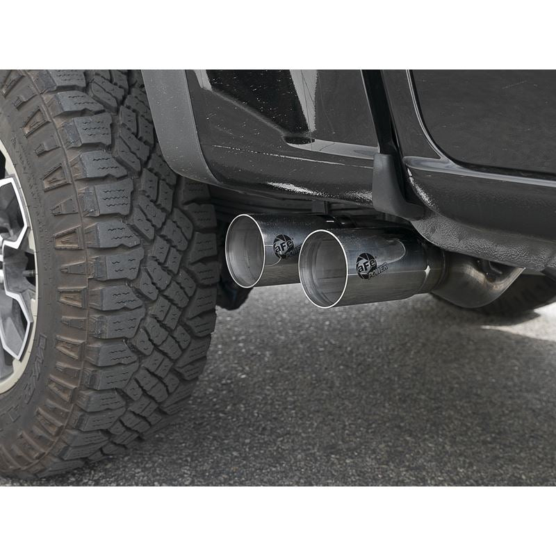 aFe Rebel Series 3 IN 409 Stainless Steel Cat-Back Exhaust System w/Polished Tip (49-44061-P)