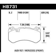 Load image into Gallery viewer, Hawk Performance Performance Ceramic Brake Pads (HB731Z.620)