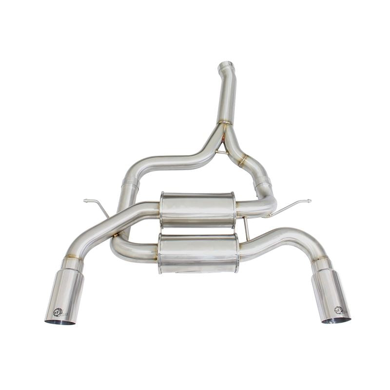 aFe MACH Force-Xp 2-1/2in Stainless Steel Downpipe-Back Exhaust Sys w/Polished Tip (49-36325-P)