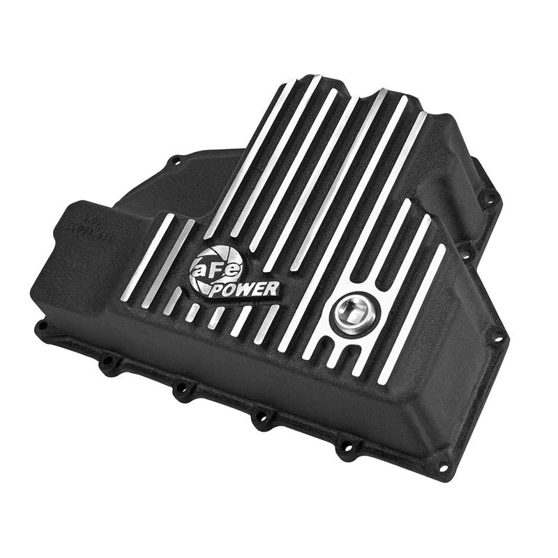 aFe Pro Series Engine Oil Pan Black w/ Machined Fins (46-70282)