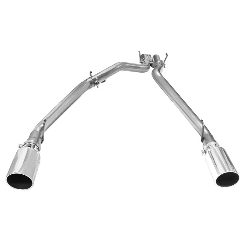 aFe Large Bore-HD 3 IN 409 Stainless Steel DPF-Back Exhaust System w/Polished Tip (49-42044-P)