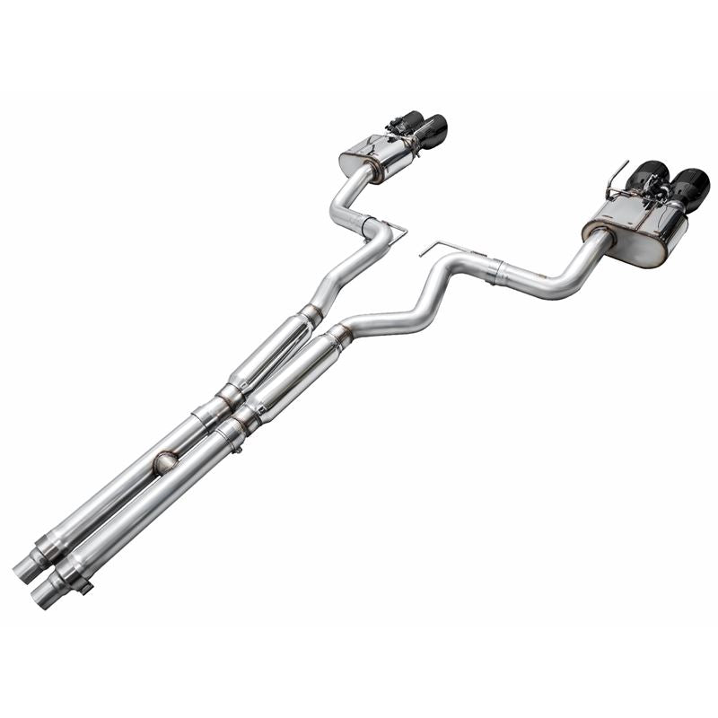 AWE SwitchPath Catback Exhaust w/ Quad Diamond Black Tips for 2024 Ford Mustang Dark Horse S650 RWD (3025-43375)