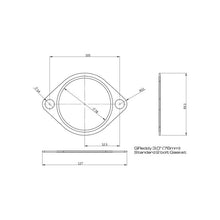 Load image into Gallery viewer, GReddy Oval 2-lt Exhaust Gasket (3&quot; ID) (11000327)