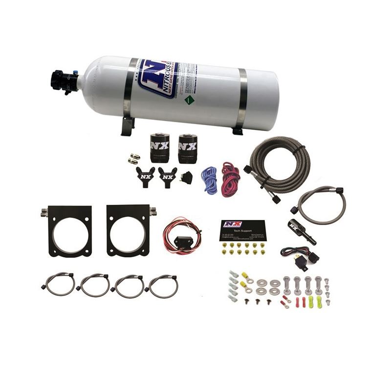 Nitrous Express 13-17 Dodge Viper (Gen-V) Nitrous Plate Kit (50-400HP) w/15lb Bottle (20970-15)