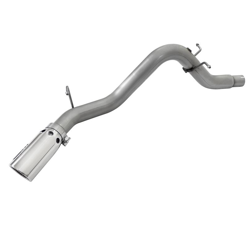 aFe Large Bore-HD 3-1/2in 409 Stainless Steel DPF-Back Exhaust System w/Polished Tip (49-44064-P)