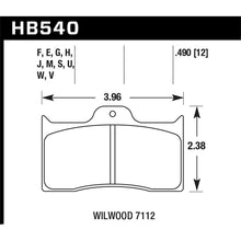 Load image into Gallery viewer, Hawk Performance Motorsports Brake Pads (HB540V.490)