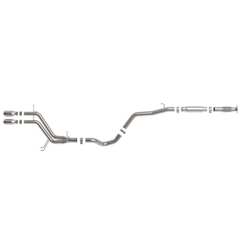 Takeda 2-1/2 IN to 3 IN 304 Stainless Steel Cat-Back Exhaust w/ Polished Tip for 2013-2017 Hyundai Veloster(49-37018-P)