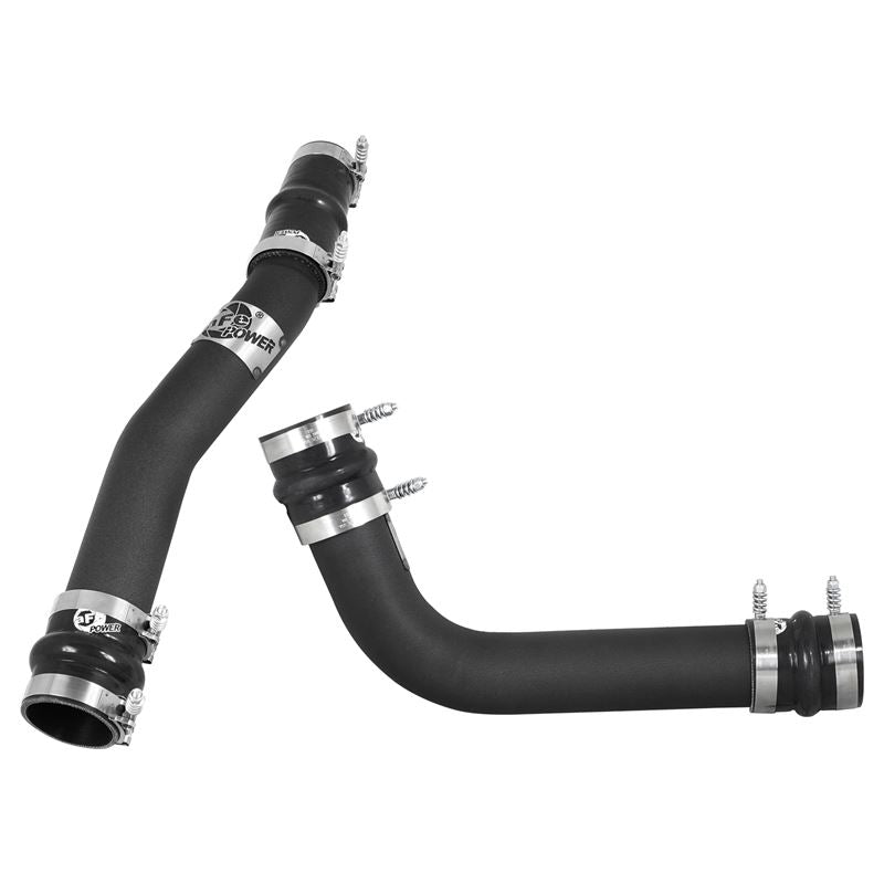 aFe BladeRunner 3 IN Aluminum Hot and Cold Charge Pipe Kit Black (46-20014)