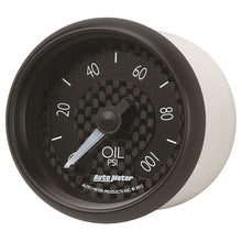 Load image into Gallery viewer, AutoMeter GT Series 52mm Full Sweep Electronic 0-100 PSI Oil Pressure Gauge (8053)