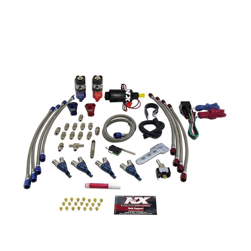 Nitrous Express 4 Cyl Piranha Nitrous Kit (For EFI Applications) w/o Bottle (60007-00P)