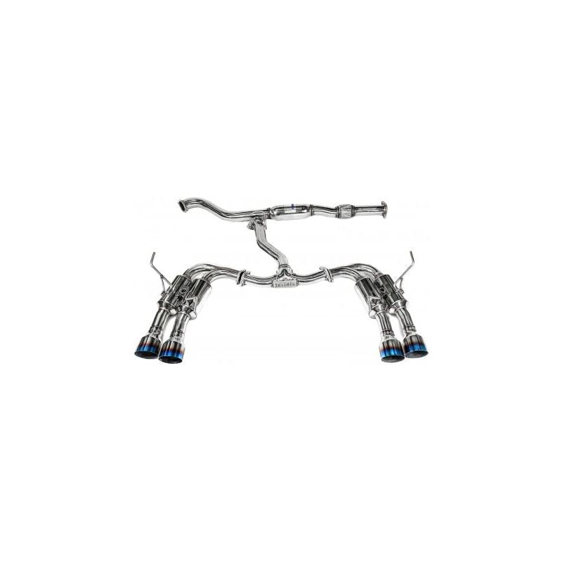 Invidia 08-14 Subaru WRX Hatchback Gemini Single Layer Titanium Tip Cat-back Exhaust (HS08ST5GM4ST)