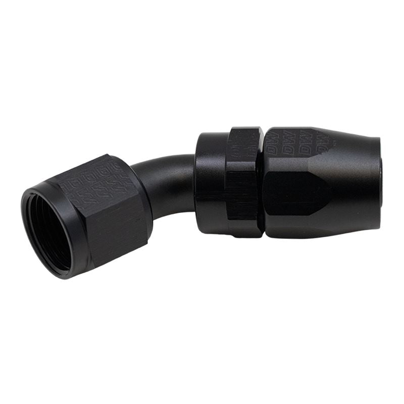 DeatschWerks 10AN Female Swivel 45-Degree Hose End CPE - Anodized Matte Black(6-02-0810-B)