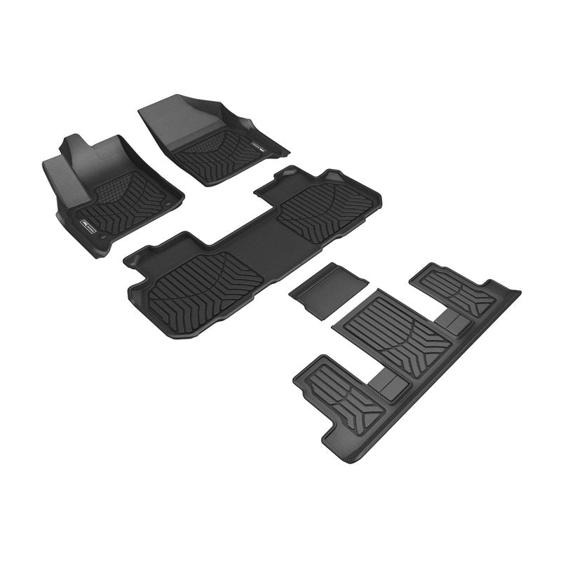 3D Maxpider MAXTRAC Floor Mat, BLACK, 1ST ROW/2ND ROW/3RD ROW (A5CH08601809)