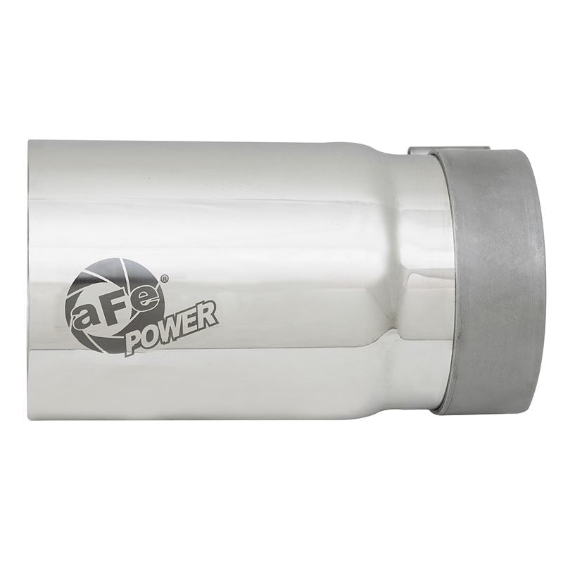 aFe MACH Force-Xp 304 Stainless Steel Clamp-on Exhaust Tip Polished Right Side Exit (49T35404-P07)