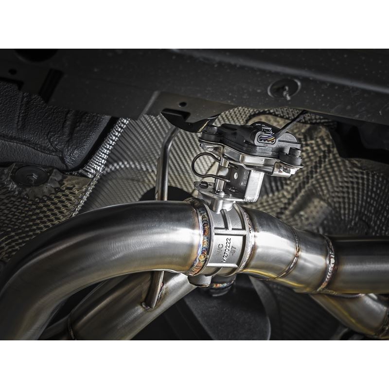 aFe MACH Force-Xp 2-1/2in Stainless Steel Axle Back Exhaust System w/ Black Tips (49-36338-B)