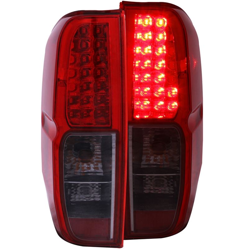 ANZO USA 2005-2008 Nissan Frontier LED Taillights Red/Smoke (311174)