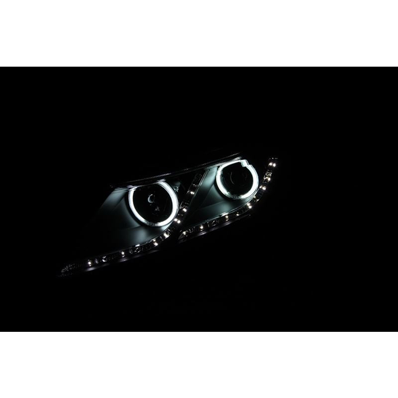 ANZO USA 2011-2013 Kia Optima Projector Headlights w/ Halo Black (CCFL) (121460)