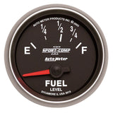 AutoMeter Sport-Comp II 52mm 73-10 ohms Short Seeep Electronic Fuel Level Gauge (3615)