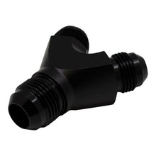 Load image into Gallery viewer, DeatschWerks 8AN Male Flare to 8AN Male Flare to 10AN Male Flare Y Fitting - Anodized Matte Black(6-02-0703-B)