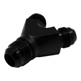 DeatschWerks 8AN Male Flare to 8AN Male Flare to 10AN Male Flare Y Fitting - Anodized Matte Black(6-02-0703-B)