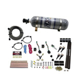 Nitrous Express 4 Cyl SX2 Nozzle Nitrous Kit (100-300HP x 2) w/Composite Bottle (90094-12)