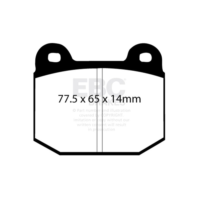 EBC Yellowstuff Street And Track Brake Pads (DP4197/2R)