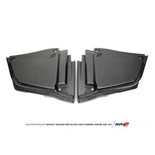 Load image into Gallery viewer, AMS Infiniti Q50 / Q60 Red ALPHA Matte Carbon Rear Engine Bay Cover Set (ALP.28.06.0003-1)