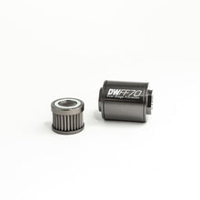 Load image into Gallery viewer, Deatschwerks In-line fuel filter element and housing kit stainless steel 40 micron-8AN70mm (8-03-070-040K)