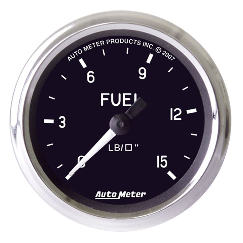 AutoMeter Cobra 2 inch 0-15 PSI w/ ISO Fuel Pressure Gauge (201010)