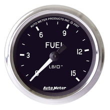 Load image into Gallery viewer, AutoMeter Cobra 2 inch 0-15 PSI w/ ISO Fuel Pressure Gauge (201010)